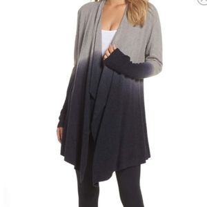 Barefoot Dreams CozyChic Lite Drape Front Ombre 🖤 🩶 🤍